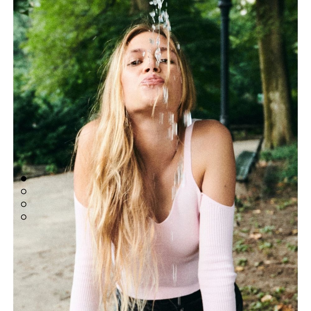 Zara Pink Top with Thumb Holes